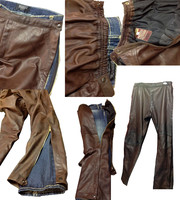 Pantalon Bicker de kls // Le Sur Pantalon de Moto en Cuir de Vachette